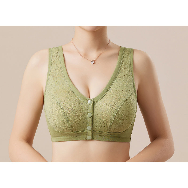 💖 Everyday Comfort | Women's Wireless Front-Closure Support Bra