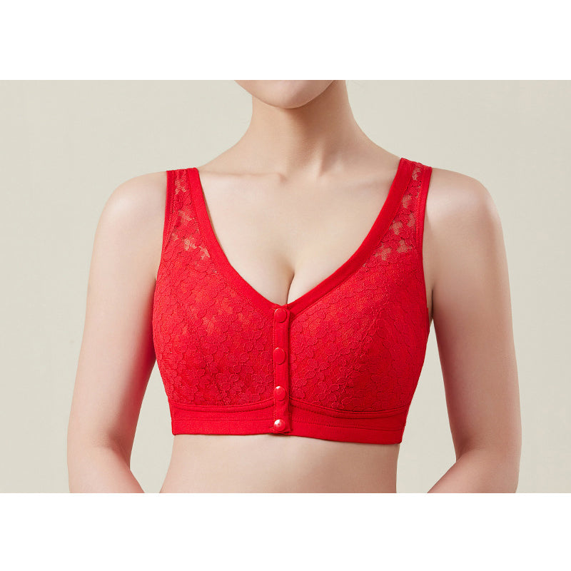 💖 Everyday Comfort | Women's Wireless Front-Closure Support Bra