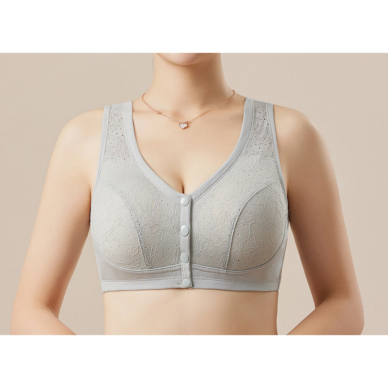 💖 Everyday Comfort | Women's Wireless Front-Closure Support Bra