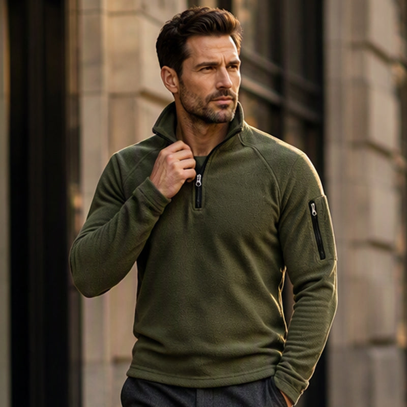 ❄️ Cold-Weather Comfort | Men's Cozy Half-Zip Polar Fleece Pullover