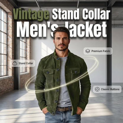 ✨ Timeless Quality | Men's Classic Corduroy Stand-Collar Jacket-Free Shipping
