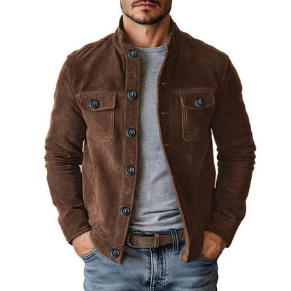 ✨ Timeless Quality | Men's Classic Corduroy Stand-Collar Jacket-Free Shipping