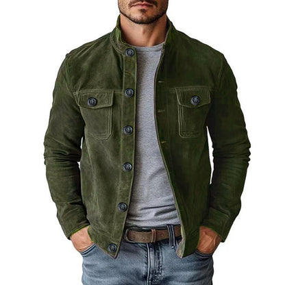 ✨ Timeless Quality | Men's Classic Corduroy Stand-Collar Jacket-Free Shipping
