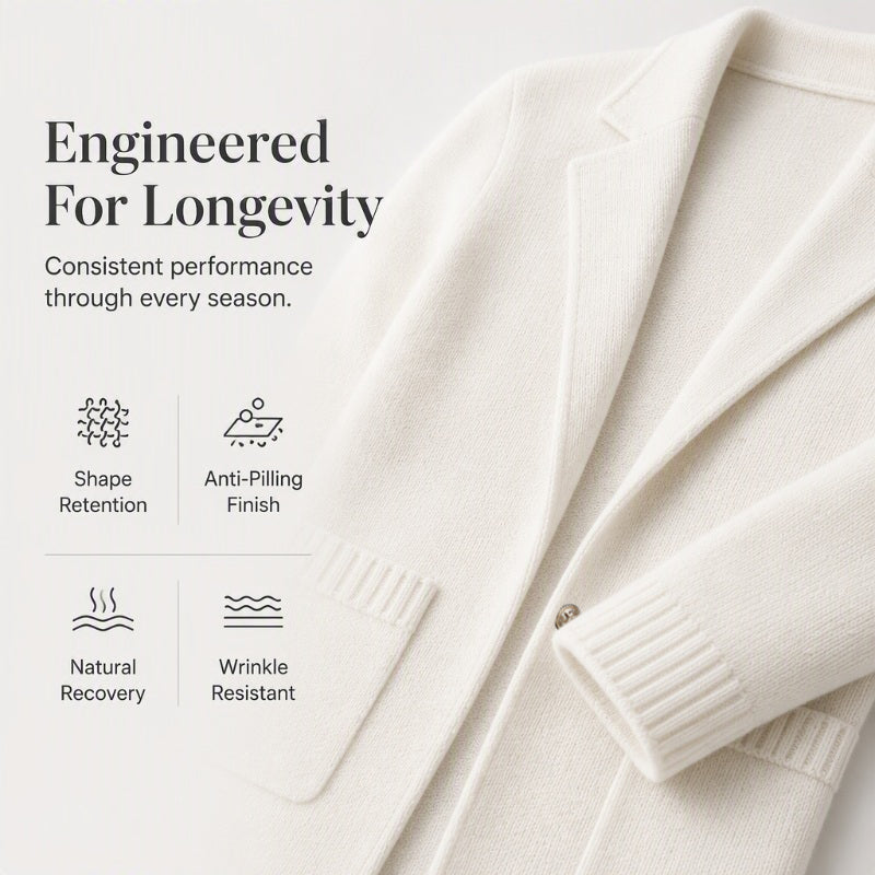✨ Elevated Everyday Comfort | Women's Lapel-Collar Knit Cardigan