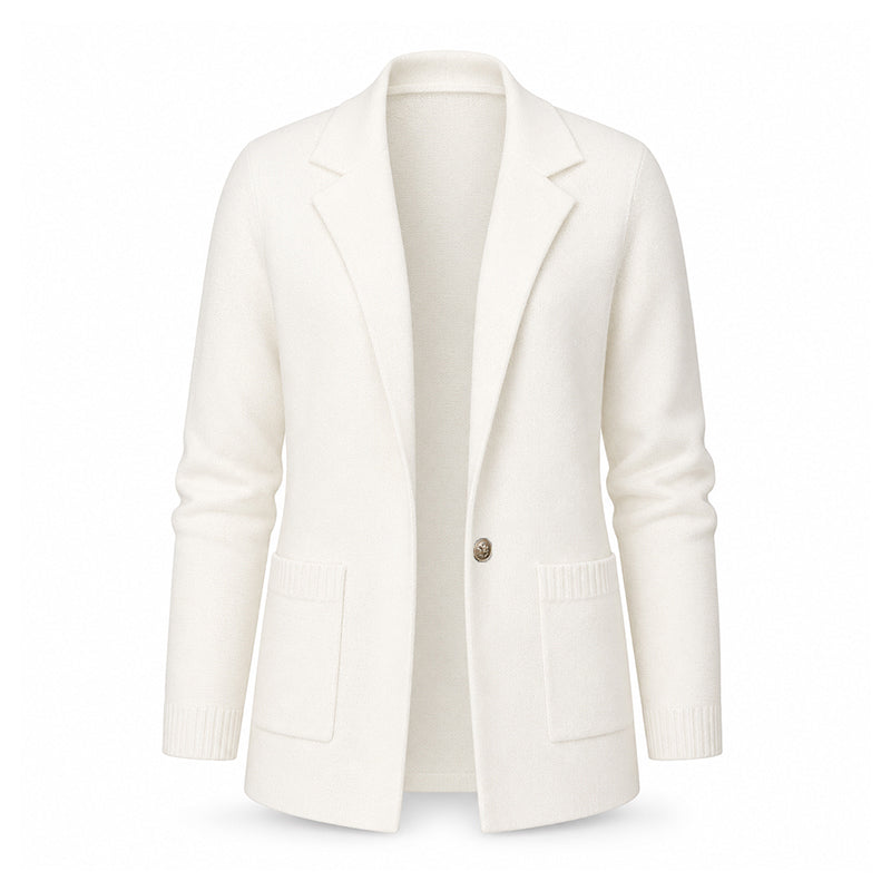 ✨ Elevated Everyday Comfort | Women's Lapel-Collar Knit Cardigan
