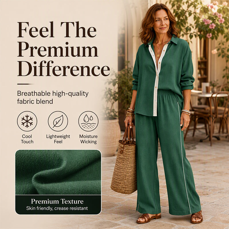 ✨ Easy Everyday Comfort | Women's Relaxed-Fit 2-Piece Casual Set
