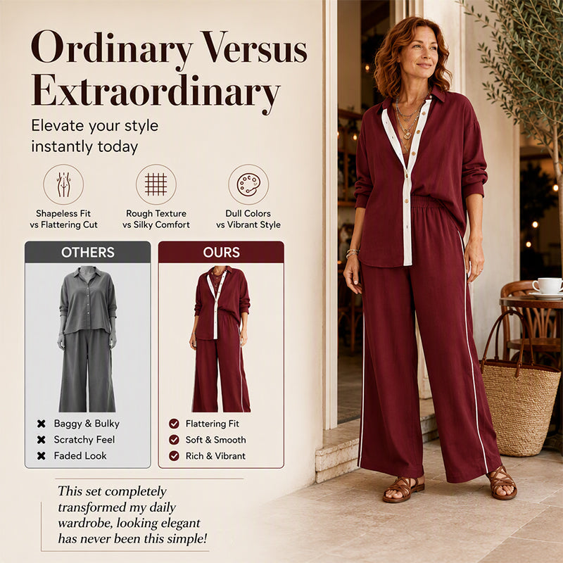 ✨ Easy Everyday Comfort | Women's Relaxed-Fit 2-Piece Casual Set