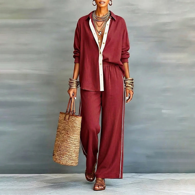✨ Easy Everyday Comfort | Women's Relaxed-Fit 2-Piece Casual Set