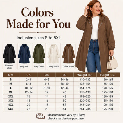 🧥 Timeless Comfort | Women's Mid-Length Hooded Everyday Jacket-Free Shipping