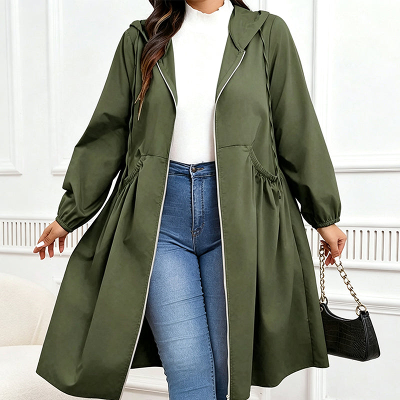 🧥 Timeless Comfort | Women's Mid-Length Hooded Everyday Jacket-Free Shipping
