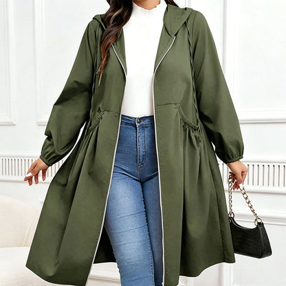 🧥 Timeless Comfort | Women's Mid-Length Hooded Everyday Jacket-Free Shipping