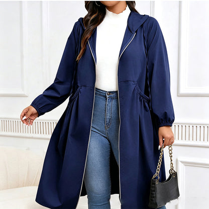 🧥 Timeless Comfort | Women's Mid-Length Hooded Everyday Jacket-Free Shipping