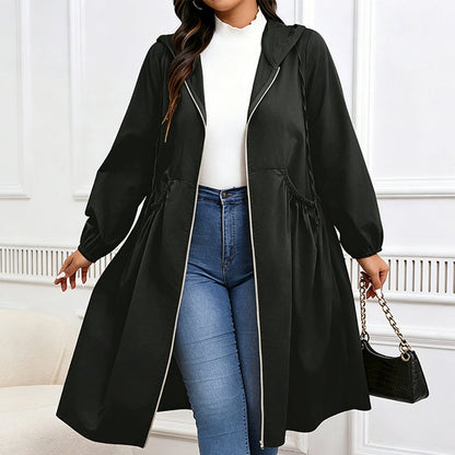 🧥 Timeless Comfort | Women's Mid-Length Hooded Everyday Jacket-Free Shipping