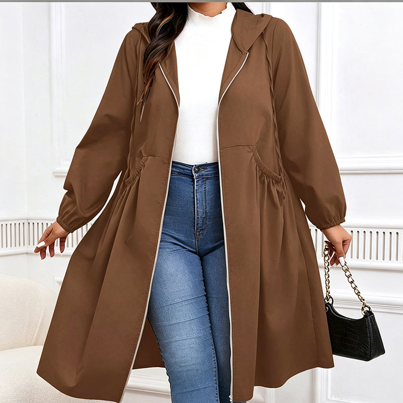 🧥 Timeless Comfort | Women's Mid-Length Hooded Everyday Jacket-Free Shipping