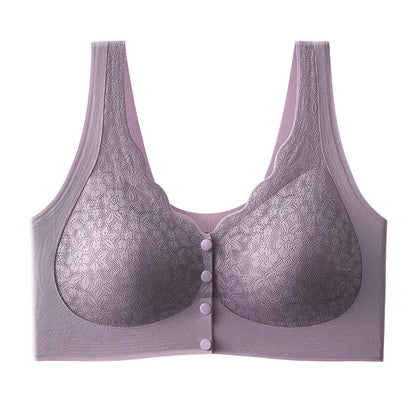 💖 Easy Everyday Comfort | Women's Wire-Free Front-Closure Support Bra