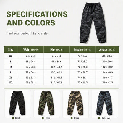 ✨ Easy Everyday Comfort | Women's Stretch High-Waist Multi-Pocket Cargo Joggers