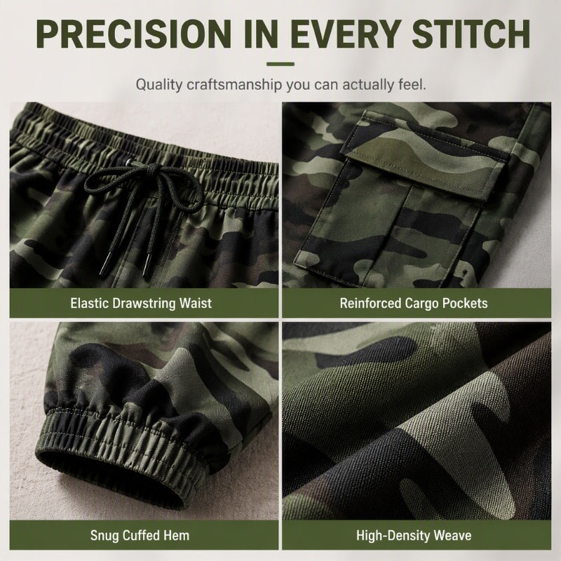 ✨ Easy Everyday Comfort | Women's Stretch High-Waist Multi-Pocket Cargo Joggers