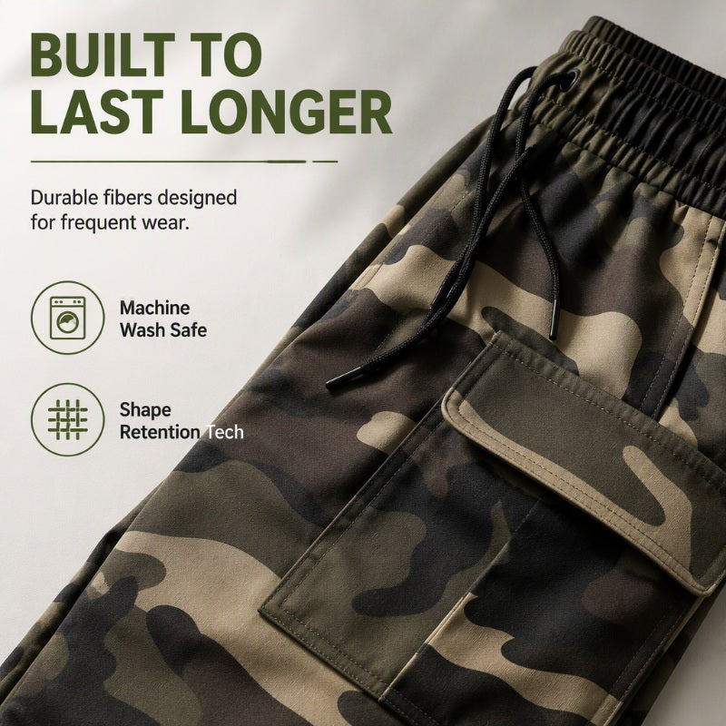 ✨ Easy Everyday Comfort | Women's Stretch High-Waist Multi-Pocket Cargo Joggers
