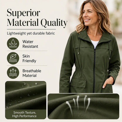 🌸LAST DAY SPECIAL PRICE!!☔ All-Weather Comfort | Women's Stylish Water-Resistant Everyday Jacket