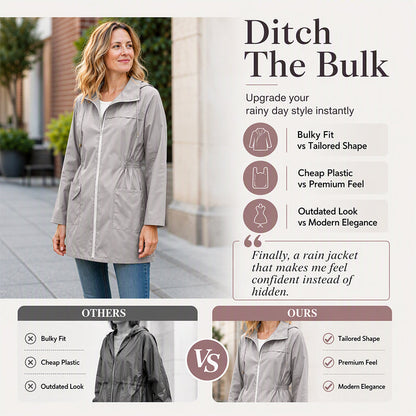 🌸LAST DAY SPECIAL PRICE!!☔ All-Weather Comfort | Women's Stylish Water-Resistant Everyday Jacket