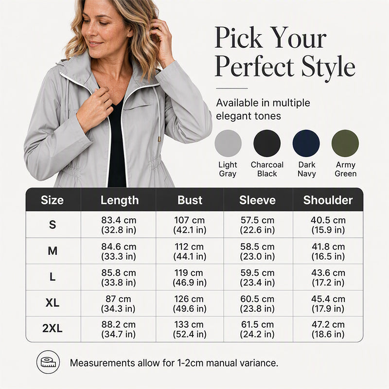 🌸LAST DAY SPECIAL PRICE!!☔ All-Weather Comfort | Women's Stylish Water-Resistant Everyday Jacket