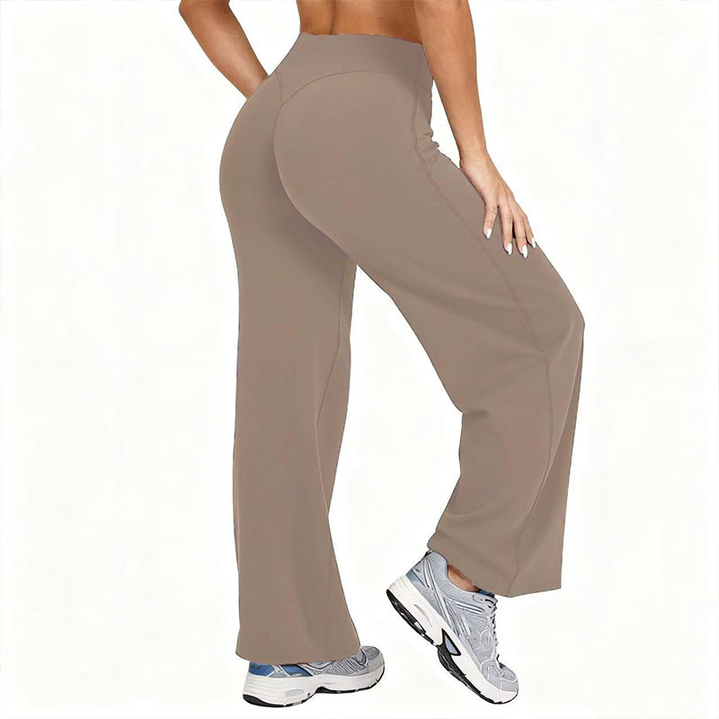 ☁️ All-Day Comfort | Women's High-Waisted Wide-Leg Yoga Pants