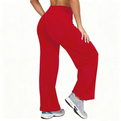 ☁️ All-Day Comfort | Women's High-Waisted Wide-Leg Yoga Pants