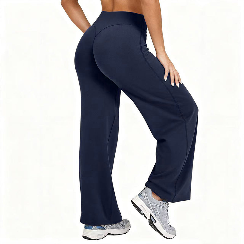 ☁️ All-Day Comfort | Women's High-Waisted Wide-Leg Yoga Pants