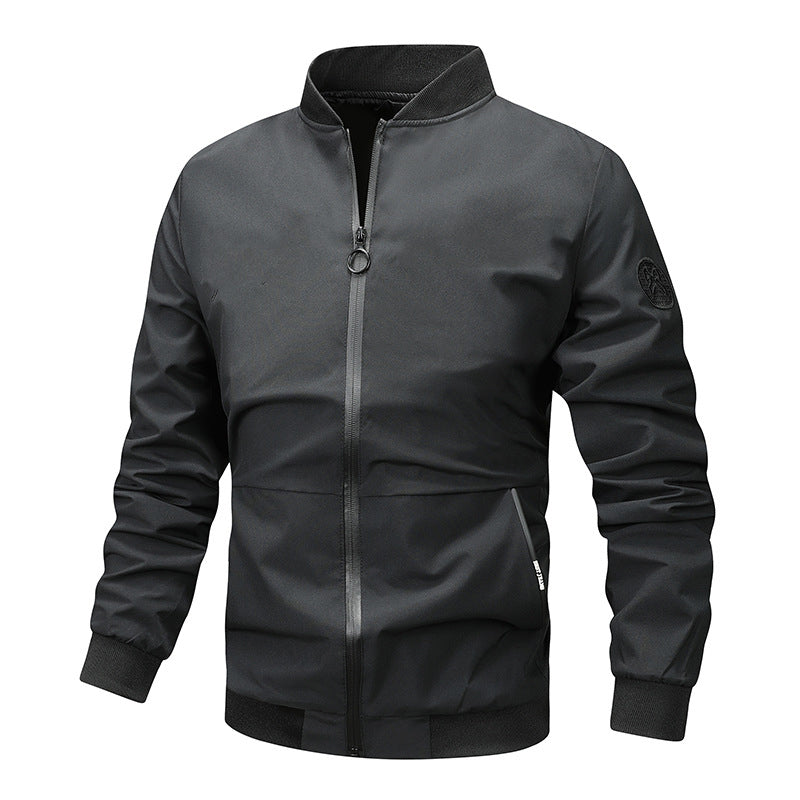 ✨ Timeless Quality | Men's Relaxed-Fit Classic Bomber Jacket