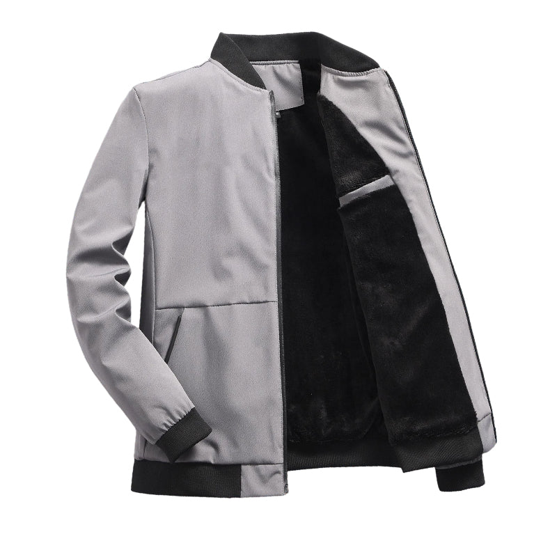 ✨ Timeless Quality | Men's Relaxed-Fit Classic Bomber Jacket