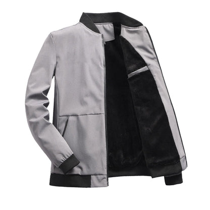✨ Timeless Quality | Men's Relaxed-Fit Classic Bomber Jacket