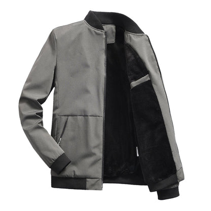 ✨ Timeless Quality | Men's Relaxed-Fit Classic Bomber Jacket