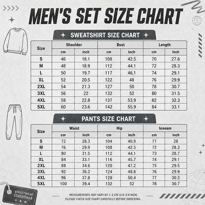 ✨ Easy Everyday Comfort | Men's Printed Half-Zip Sweatshirt & Straight-Leg Pants 2-Piece Set