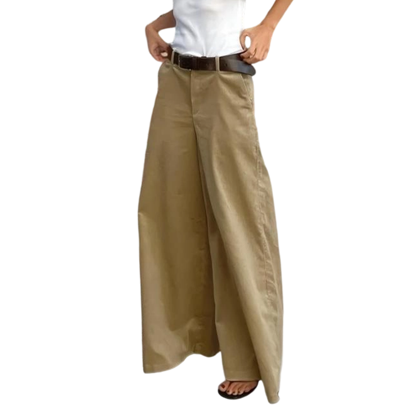 ✨ Effortless Comfort | Women's High-Waisted Wide-Leg Pants with Pockets