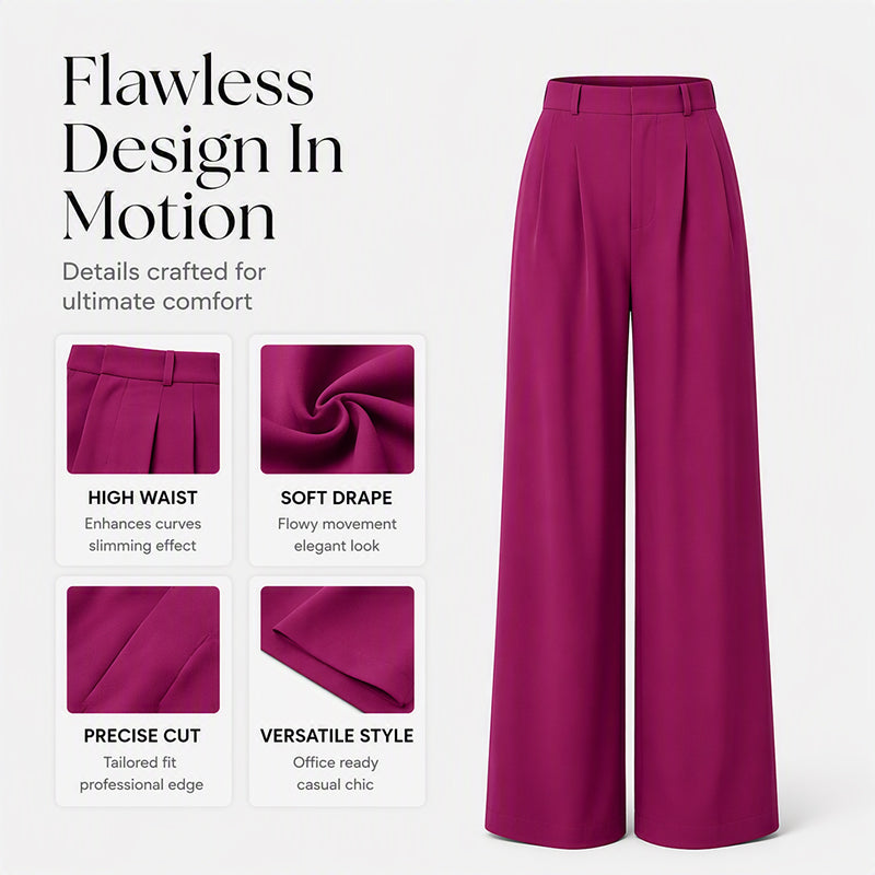 Women's High Waisted Wide Leg Suit Pants