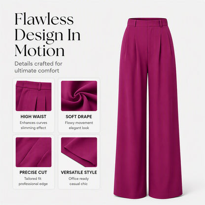Women's High Waisted Wide Leg Suit Pants