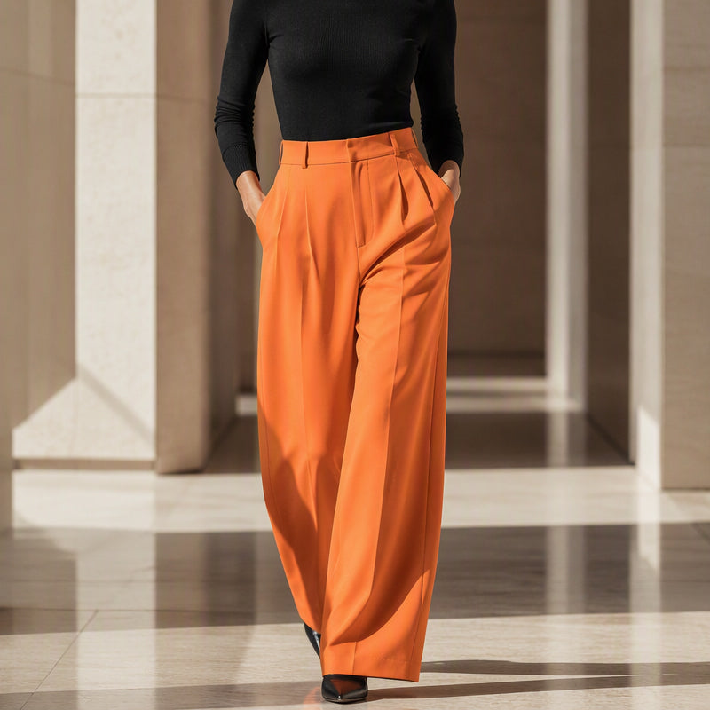 Women's High Waisted Wide Leg Suit Pants