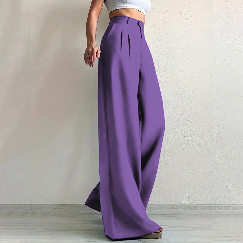 Women's High Waisted Wide Leg Suit Pants