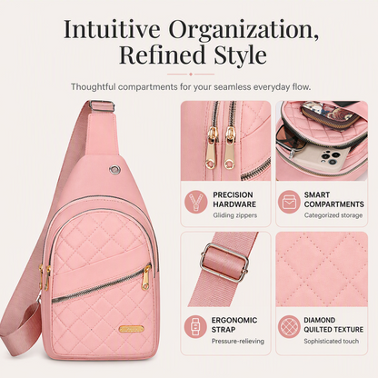 ✨ Easy Everyday Style | Lightweight Quilted Crossbody Sling Bag