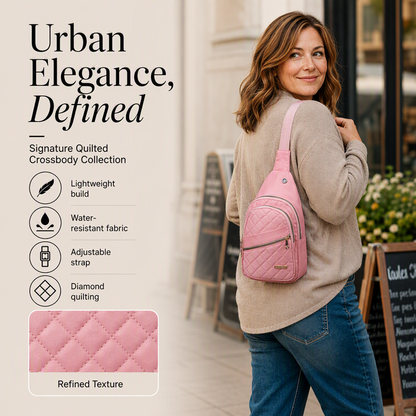✨ Easy Everyday Style | Lightweight Quilted Crossbody Sling Bag
