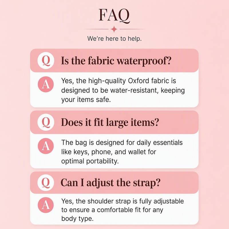 ✨ Easy Everyday Style | Lightweight Quilted Crossbody Sling Bag