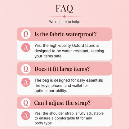 ✨ Easy Everyday Style | Lightweight Quilted Crossbody Sling Bag