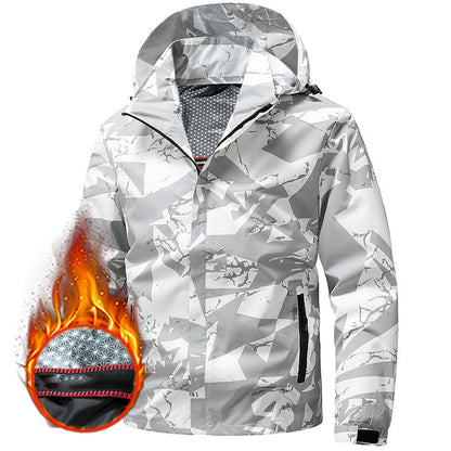 Men's Windproof Hooded Camouflage Jacket