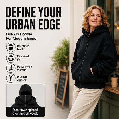 ⌛Limited-Time Offer-Unisex Balaclava Zip-Up Hooded Jacket