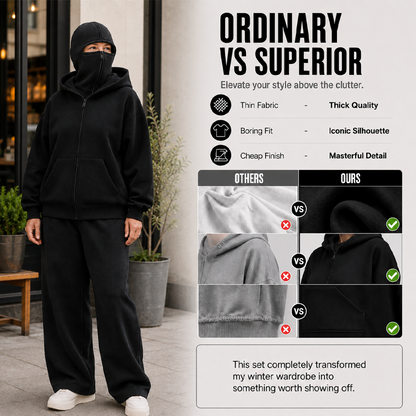 ⌛Limited-Time Offer-Unisex Balaclava Zip-Up Hooded Jacket