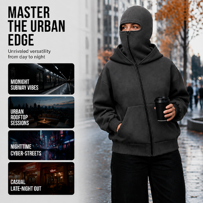 ⌛Limited-Time Offer-Unisex Balaclava Zip-Up Hooded Jacket