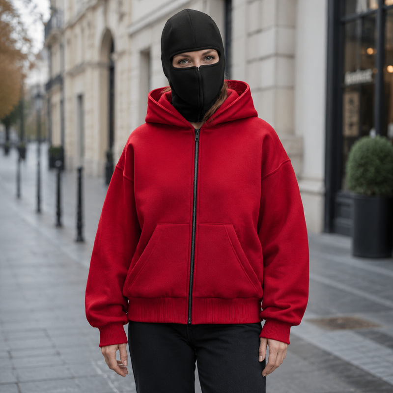 ⌛Limited-Time Offer-Unisex Balaclava Zip-Up Hooded Jacket