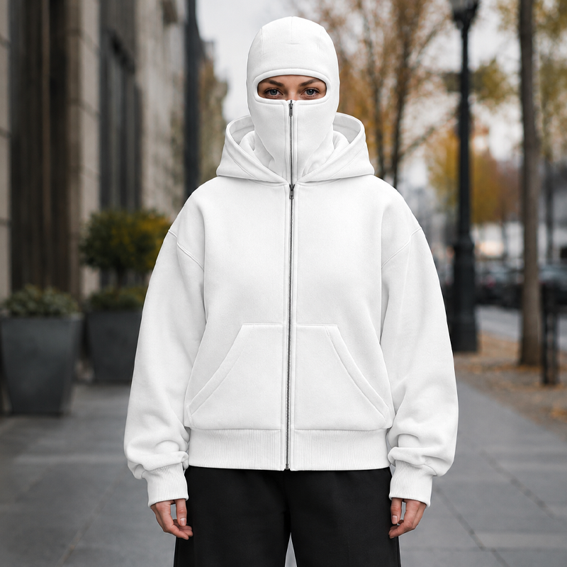 ⌛Limited-Time Offer-Unisex Balaclava Zip-Up Hooded Jacket