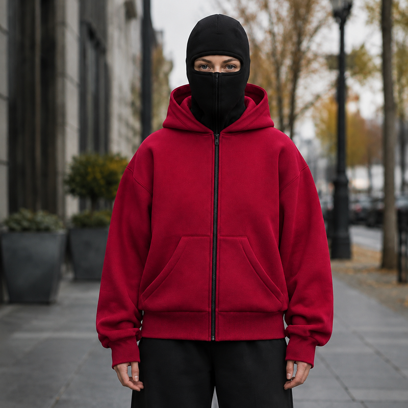 ⌛Limited-Time Offer-Unisex Balaclava Zip-Up Hooded Jacket