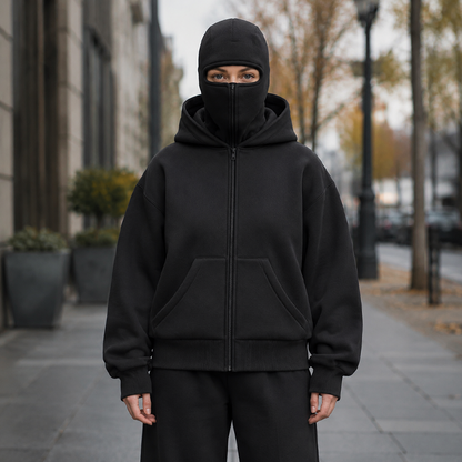 ⌛Limited-Time Offer-Unisex Balaclava Zip-Up Hooded Jacket